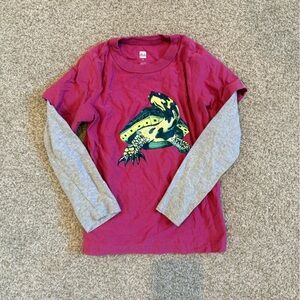 Tea Collection Turtle Long Sleeve Tee Layered Sz 5